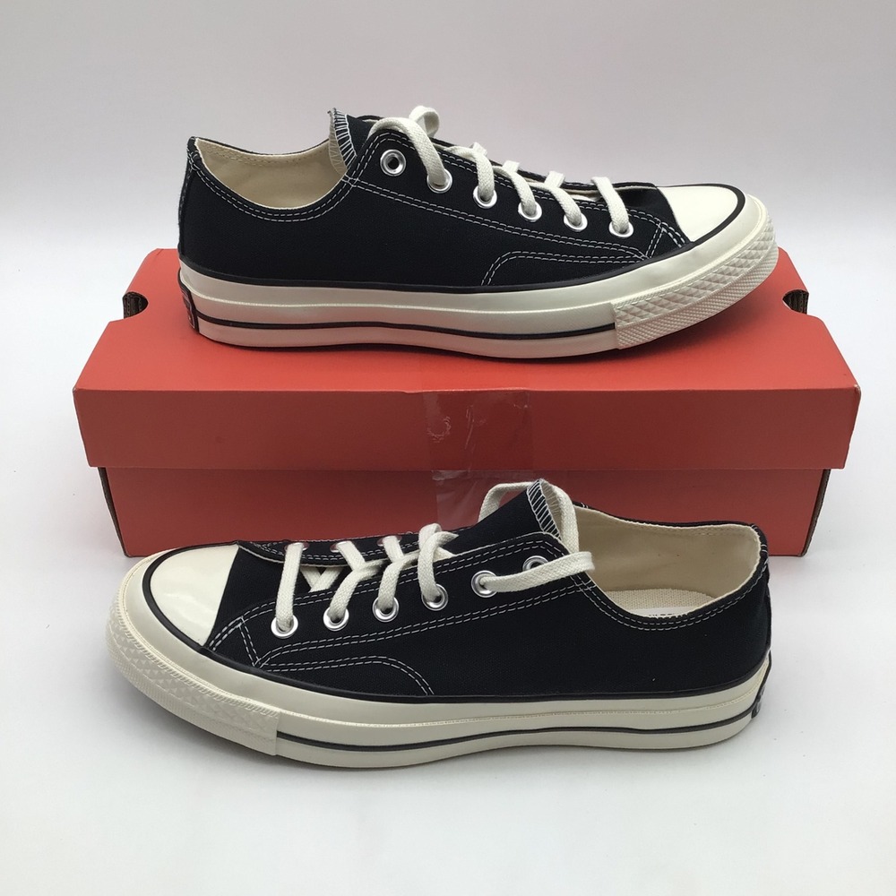 Converse Chuck 70 Ox Black Egret Low Top Mens Size 7 Sneakers 162058C NEW